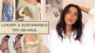 LUXURY & SUSTAINABLE TRY ON CLOTHING HAUL (REFORMATION, BOTTEGA VENETA, ISABEL MARANT, ETC)