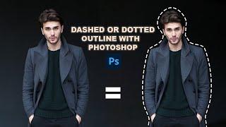 How To Create A Dashed Or Dotted Outline Tutorial In Photoshop