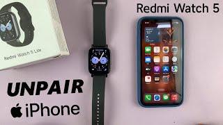 How To Unpair (Disconnect) Redmi Watch 5 Lite From iPhone