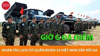 Đến rồi, đoàn tàu lịch sử Quân đoàn 34 của Việt Nam chuẩn bị rời ga