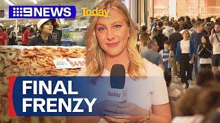 Final Christmas frenzy sweeping through fish markets and shopping centres | 9 News Australia