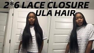 2*6 LACE CLOSURE WIG FROM ULA HAIR| BUST DOWN MIDDLE PART | INSTALL VIDEO| UNBOXING| #vlog #hair