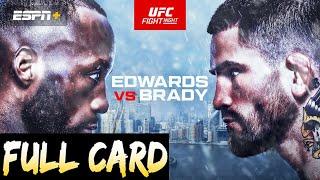 UFC London Predictions Edwards vs Brady Full Card Betting Breakdown