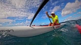 Paddling up China Walls then Downwind.