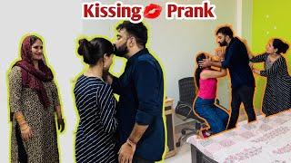 Kissing  Prank on wife | Epic reaction 