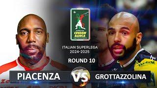 Piacenza vs Grottazzolina | Italian Volleyball SuperLega 2024/2025