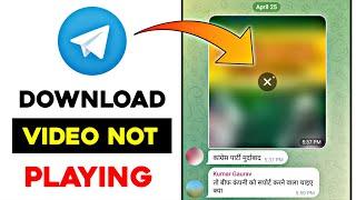 How to fix telegram video not playing 2024 || Unable to play video Telegram problem solved