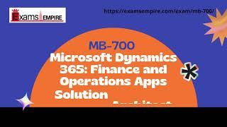 MB-700 Microsoft Certification Exam Dumps by ExamsEmpire.com