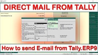 How to Send Email From Tally.ERP9