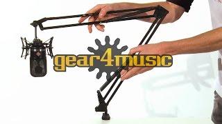 Heavy Duty Studio Arm Mic Stand by Gear4music