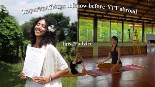 Advice I Wish I Knew Before Yoga Teacher Training Abroad | YTT Series