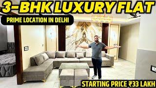 Luxury 3-BHK Flat with 2 Balcony in Delhi | Low Budget Flats West Delhi | 90% Loan, Lift, CarParking