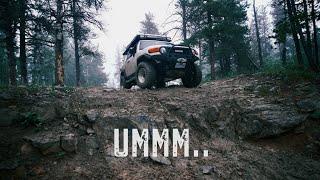 Offroading Toyota FJ Cruiser gets caught in a Thunderstorm!