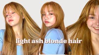 DYE MY HAIR INTO LIGHT ASH BLONDE W/OUT BLEACHING!! | Sheryl Gabay