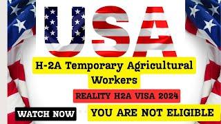 Agricultural WORKERS Wanted in USA for H2A Visa! | REALITY H2A VISA 2024