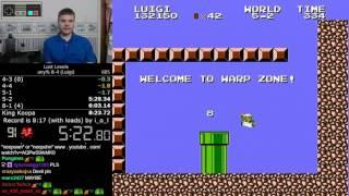 (8:10.64 w/out loads) Super Mario Bros.: The Lost Levels FDS any% 8-4 (Luigi)