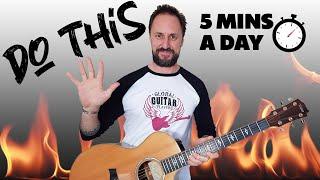 5 Minute Guitar Routine (what to practice)