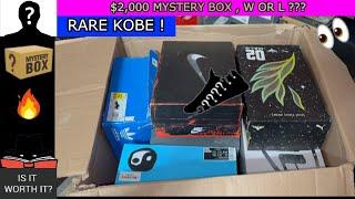 RARE KOBE inside of this huge $2,000 Mystery Box from a Secret Sneaker Store !