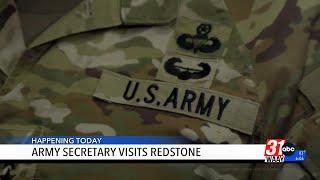 U.S. Army Secretary visits Redstone Arsenal