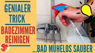 Genialer Trick: Duschkabine & Armaturen reinigen mit Hausmitteln - Dusche im Bad sauber machen