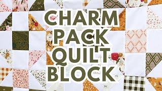 Free Shoo Fly Quilt Block Pattern Using 5" Squares