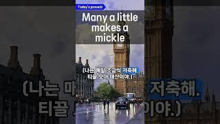 51-7. Many a little makes a mickle. 티끌 모아 태산. #영어속담 #영어단어 #생활영어 #하루하나영어 #영어회화 #영어표현 #영어공부 #영어명언 #Sh