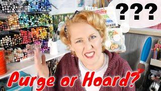 Purge or Hoard? Things to Consider Before Decluttering Art Supplies