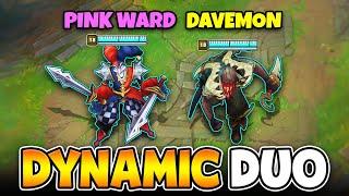 WHEN PINK WARD MEETS THE RANK 1 PYKE IN SOLO QUEUE! (DAVEMON + PINK WARD)