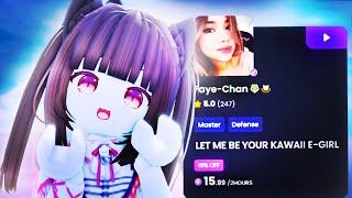 SO I HIRED THE WEIRDEST ANIME GIRL TO PLAY ROBLOX WITH ME...