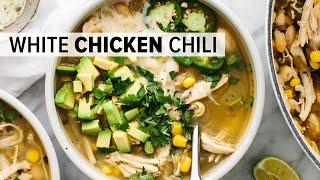 WHITE CHICKEN CHILI | the best dang chili recipe + so easy!