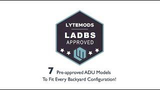 ADU Concepts lytemods™ 7 ADU Models Pre-approved by LADBS Standard Plan Program