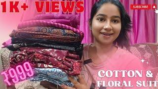 Must Have Amazon Kurta Set Haul, Floral Print Cotton Kurta Pant With Dupatta,Summer Kurta Set, Kurti