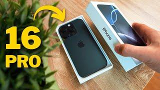 Entspanntes iPhone 16 Pro Unboxing (Farbe: Schwarz)