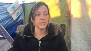 Water Protector white girl arrested during #nodapl Angie Spencer