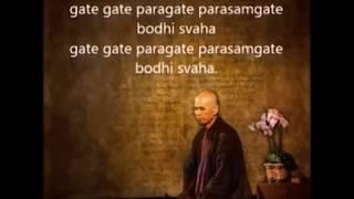  Chant "The Heart Sutra"  Gate Gate Pāragate Pārasaṃgate Bodhi Svāhā  Follow The Words On Screen