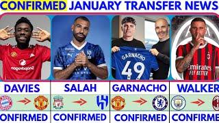 THE LATEST CONFIRMED TRANSFER NEWS AND RUMOURS TRANSFERS WINTER 2025| Salah️ Davies️ Garnacho️ 