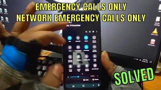 SIM Is Showing Emergency Calls Only || Network Emergency Calls Only On Android/Samsung [Fixed]