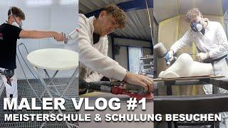 Maler Vlog #1: Meisterschule Stehtisch lackieren & kreative Schulung besuchen ‍ | kreativtobi