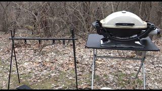 Yoler Hanging Rack Unboxing. Pad Heat Shield Review. Outdoor Cooking with Solo Camping.