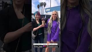 liv morgan & asuka at randy’s donuts #livmorgan #asuka