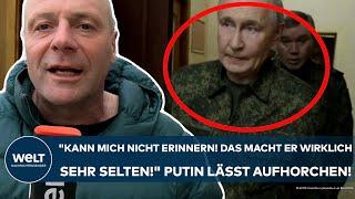 UKRAINE-KRIEG: "Kann mich nicht erinnern! Das macht er sehr selten!" Putin-Auftritt lässt aufhorchen