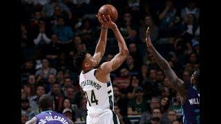 Bucks 109 - Hornets 104  [Full Game Highlights] | 12.22.17