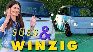 MICRO-E-CARS: Cyndie testet den Citroen Ami und den Microlino