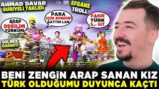 BENİ ZENGİN ARAP SANAN KIZ TÜRK OLDUĞUMU DUYUNCA KAÇTI - PUBG MOBİLE TROLL