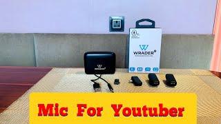 Best Mic For Youtuber | Wrader Dual User Wireless Microphone For Youtuber | Mic