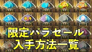 【ティアキン】限定パラセール入手方法一覧【ゼルダの伝説】