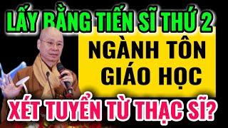 Thích Chân Quang sắp nhận Bằng Tiến sĩ Thứ 2 - Ngành Tôn Giáo Học - ĐH Khoa học Xã hội và Nhân văn.