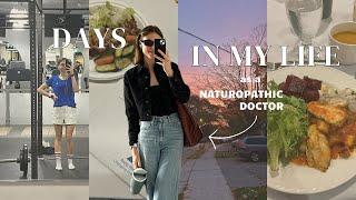 Days in my life as a NATUROPATHIC DOCTOR// Clinic life/ Continuing education/ Workouts/ Meals