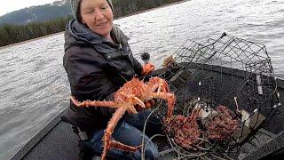 Living off grid in Alaska part of the way we harvest food is through crabbing