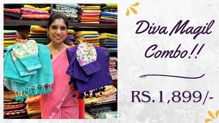 Diva Kadhi Cotton sarees with Stitched Blouse | Rs.1,899/- | W/A-6369545679 | Shop @ruffletrends